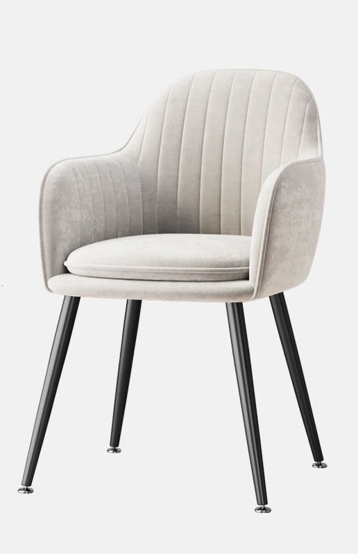 Стул серый с подлокотниками 3