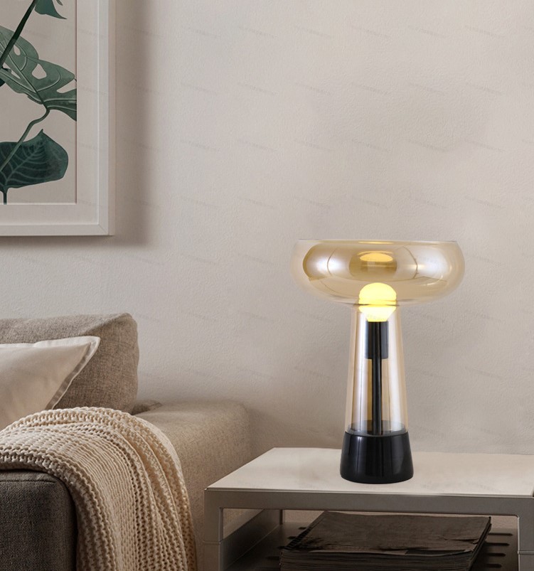 Лампа как ваза серая 3