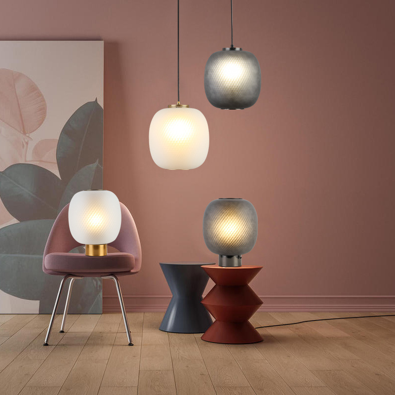 Лампа серая овальная 3